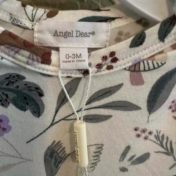 💙5/$25💙Angel Dear Bamboo Gown-Owls 0-3M NWT - Picture 3 of 4